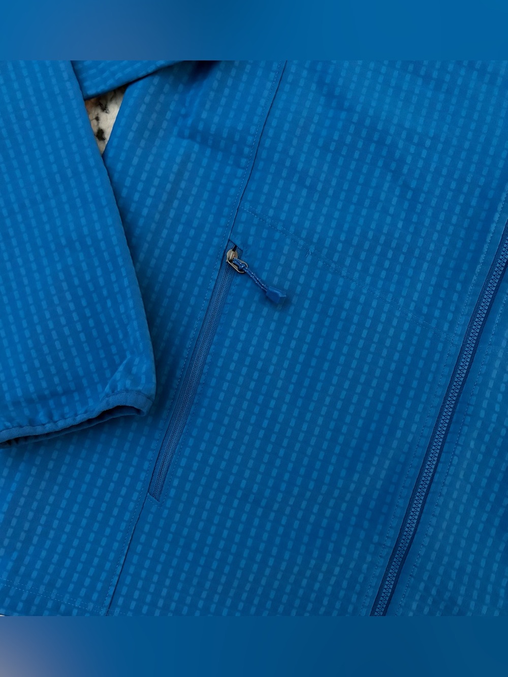 $129 Eddie Bauer Sandstone Grid Blue Jacket Men’s Size: Medium - Picture 4 of 8